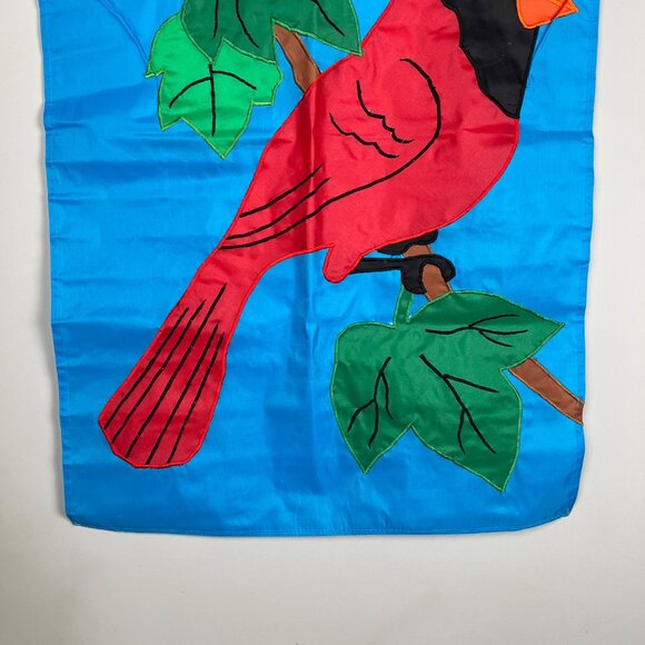 NCE 1994 Vintage NWT Big Cardinal Sitting on Branch Decorative Garden Flag - Picture 4 of 5